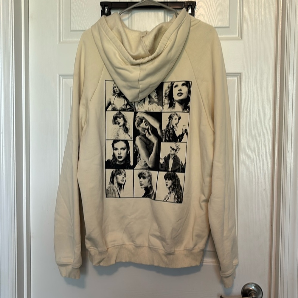 The Eras Tour Cream Hoodie Taylor Swift Official Merch L Tortured Poets